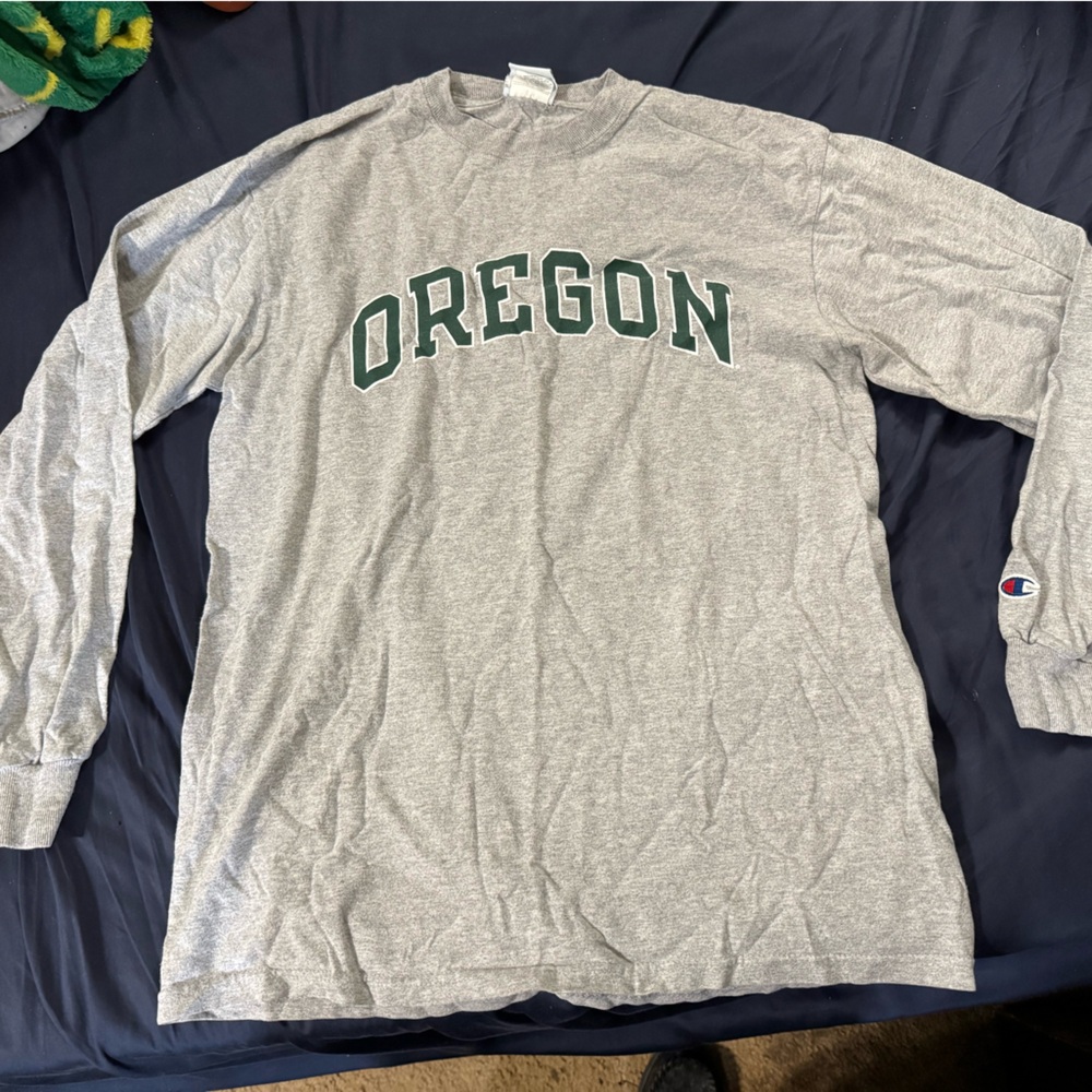 CHAMPION Oregon Ducks Long Sleeve Tee Size Medium
